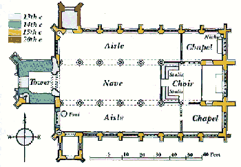 All Saints' Church Floorplan